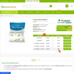 Extra Super Zhewitra Tablet [Vardenafil + Dapoxetine]|Buy Online Extra Super Zhe