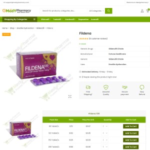 Fildena 100 - Safest and proven way to treat ED