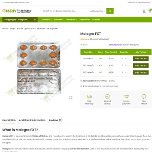 Buy online Malegra fxt with 20% off | Medypharmacy
