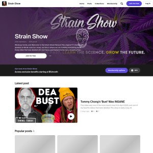 Preview of the Strain Show Patreon page