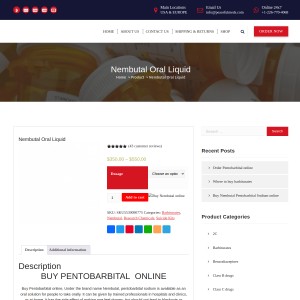Buy Pentobarbital Online | Order Nembutal Oral Liquid