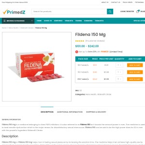 Fildena 150 – Safest pill | ED remedy | Primedz