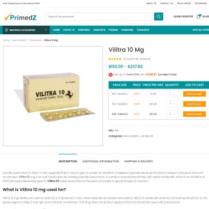Vilitra 10 : Vardenafil medicines at lowest prices