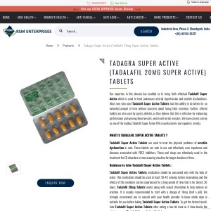 Trusted Remedy to Restore Sexual Strength With Tadagra Super Active |30% OFF & F