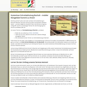 Schrottabholung Bocholt | Kostenloser Service | Flexible Termine