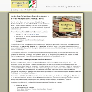 Schrottabholung Oberhausen | Kostenloser Service