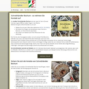 Schrotthändler Bochum | Kostenlose Abholung | Fairer Ankauf