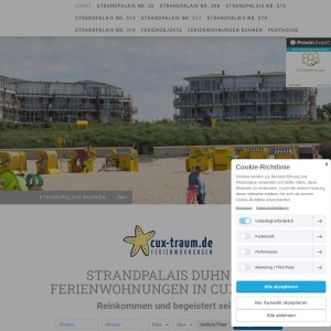 Exklusive Ferienwohnungen in Cuxhaven - Strandpalais Duhnen
