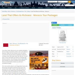 Land That Offers Its Richness · Morocco Tour Packages