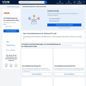 Schrottabholung.org Inh. Mahmoud El-Lahib in Bochum auf wlw.de