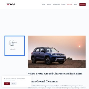 Vitara Brezza Ground clearance, on road price, Images, specification