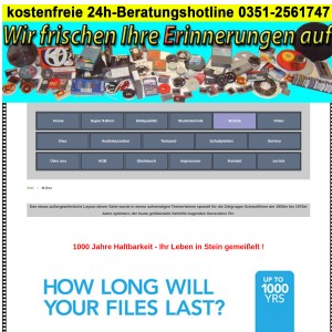 Sichere DVD / BluRay M-Disc mit bis zu 1000 Jahren Haltbarkeit