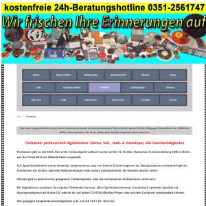 Tonbänder digitalisieren | Tonband auf CD &amp; USB überspielen