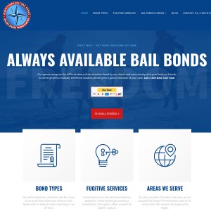 Screenshot of the AA Bail Bonds LLC website