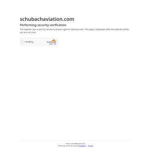 Screenshot of the Schubach Aviation website