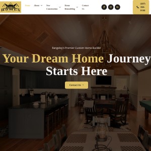 Screenshot of the Summit Homes website