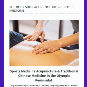 Screenshot of the The Body Shop Acupuncture website