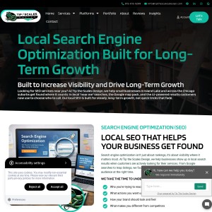 Screenshot of the Tip The Scales Design website