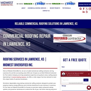 Screenshot of the Midwest Diversified, Inc. website