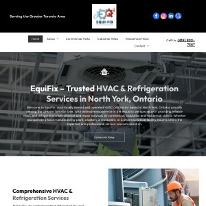 Screenshot of the Equi-Fix Inc. website