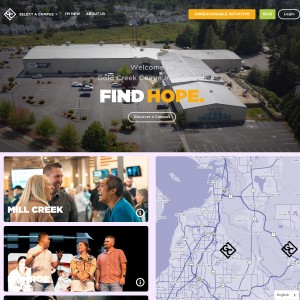 Screenshot of the Gold Creek Community Church website