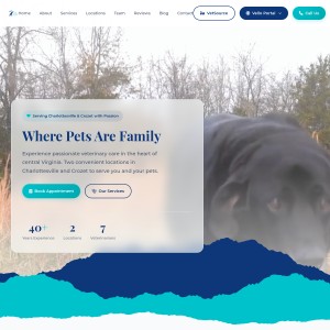 Screenshot of the Old Dominion Animal Hospital website