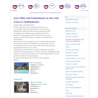 Vorschaubild Azur Villen und Ferienhäuser