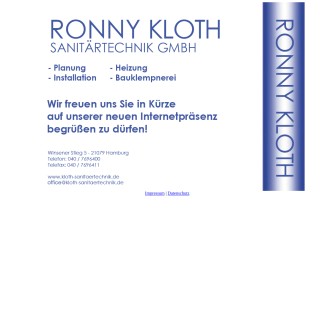 Vorschaubild Ronny Kloth Sanitärtechnik GmbH