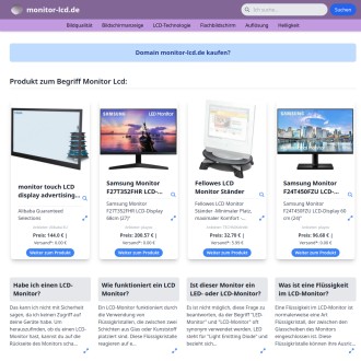 Vorschaubild LCD Monitor - Informationen zum Thema