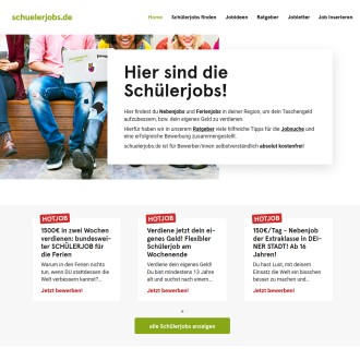 Vorschaubild schuelerjobs.de | Jobs für Schüler und Studenten