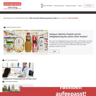 Vorschaubild Ernährungsberatung der Verbraucherzentrale Hamburg e.V.