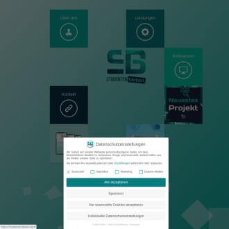 Vorschaubild Studenten Bieten - Webdesign - Webseite erstellen