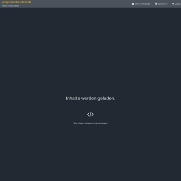Programmieren lernen
