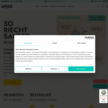 Unicopuro - Bio-Allesreiniger und Geruchskiller