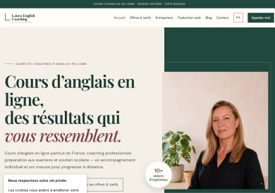 Laura English Coaching sur mobile