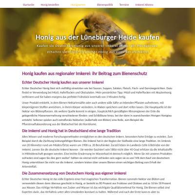 Deutscher Honig kaufen Versand Imkerei Heidehonig Online