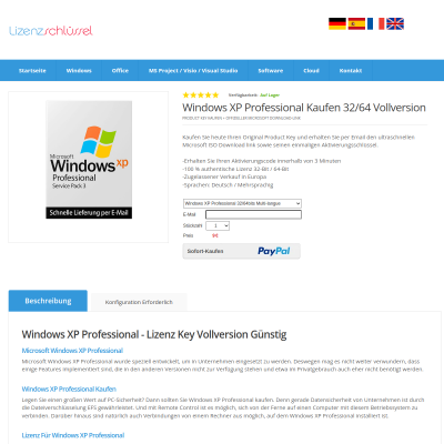 Windows xp professional kaufen