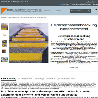 Leitersprossenabdeckung rutschhemmend