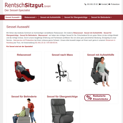 RentschSitzgut GmbH - Relaxsessel Leder