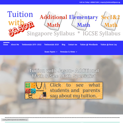 Additional Math & Secondary School Math Tuition