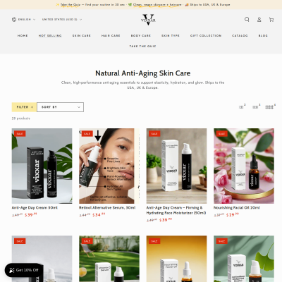 Vixxar clean beauty skincare
