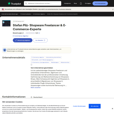 Bewertungen zu Stefan Pilz- Shopware Freelancer &amp;