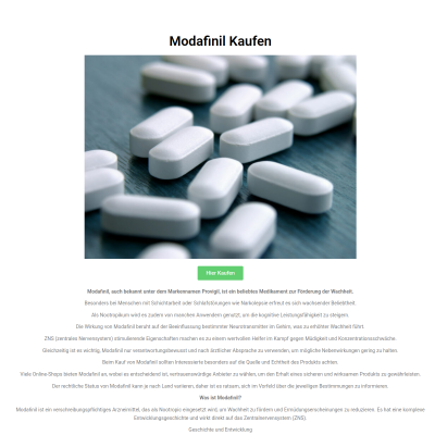 Modafinil Kaufen ohne Rezept