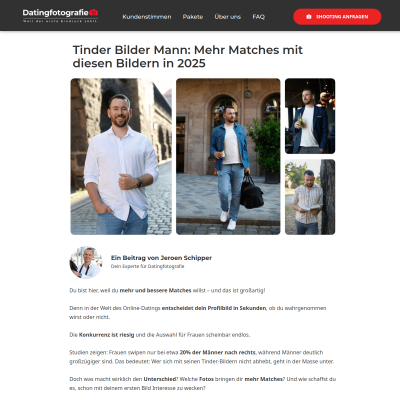 Tinder Bilder Mann