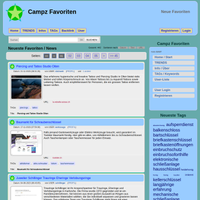 Campz Favoriten: Speicher, Teile und Tagge Deine Favoriten
