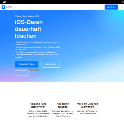 Löschen: Ihre Privatsphäre oder das ganze iPhone / iPad permanent