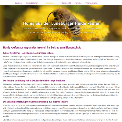 Deutscher Honig kaufen Versand Imkerei Heidehonig Online