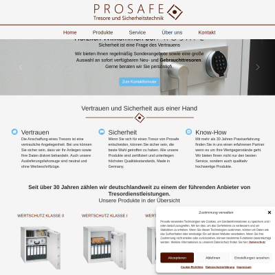 Prosafe – Tresore und Sicherheitstechnik