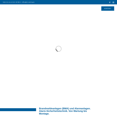 Wartung Alarmanlage