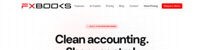 FX Books accounting platform website